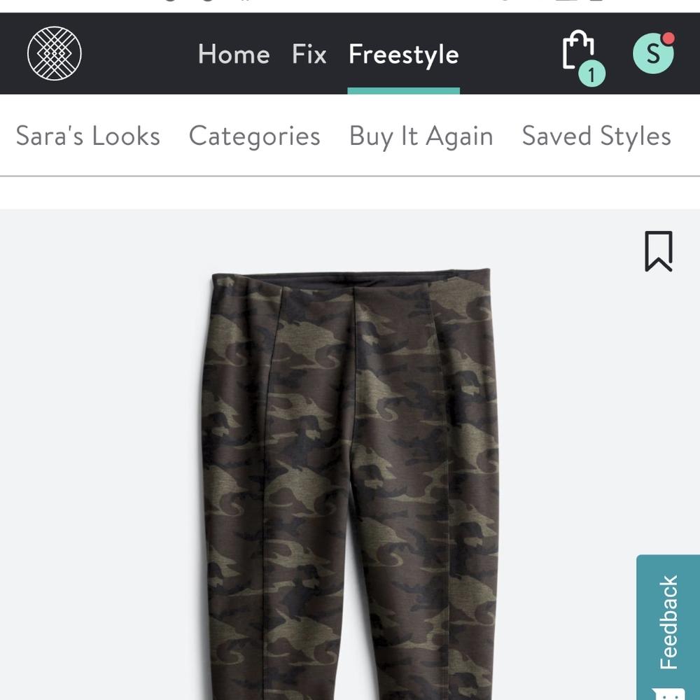 Stitch Fix Liverpool Carolyn Classic Camo Pant/Legging
